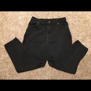 LEE 1889 Women's Size 18 P Black Tapered Leg Jeans